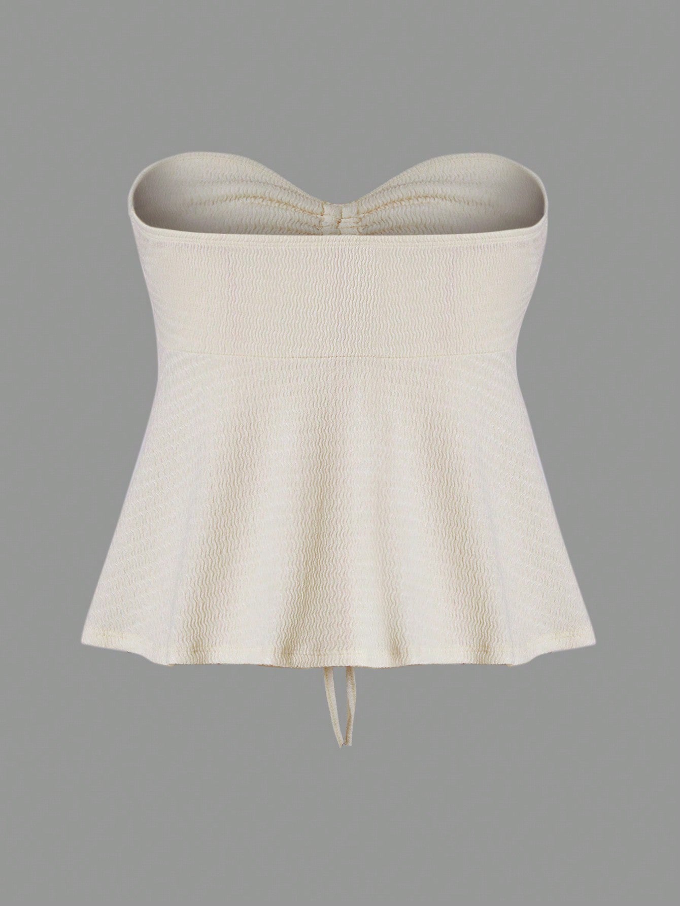 Comfortcana Drawstring Front Tube Top