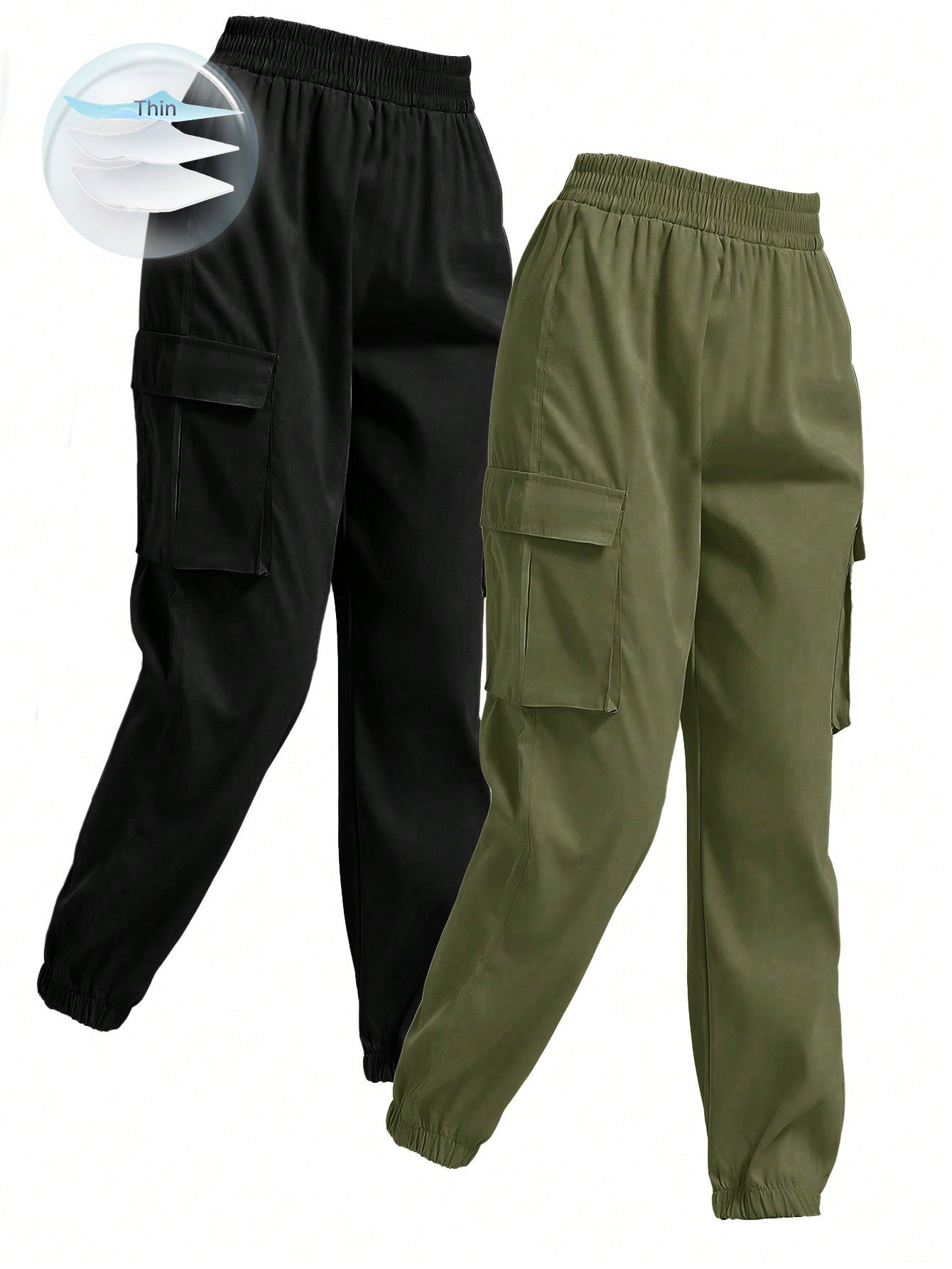 Relaxiva Women's Cargo Pants (2 Pieces)