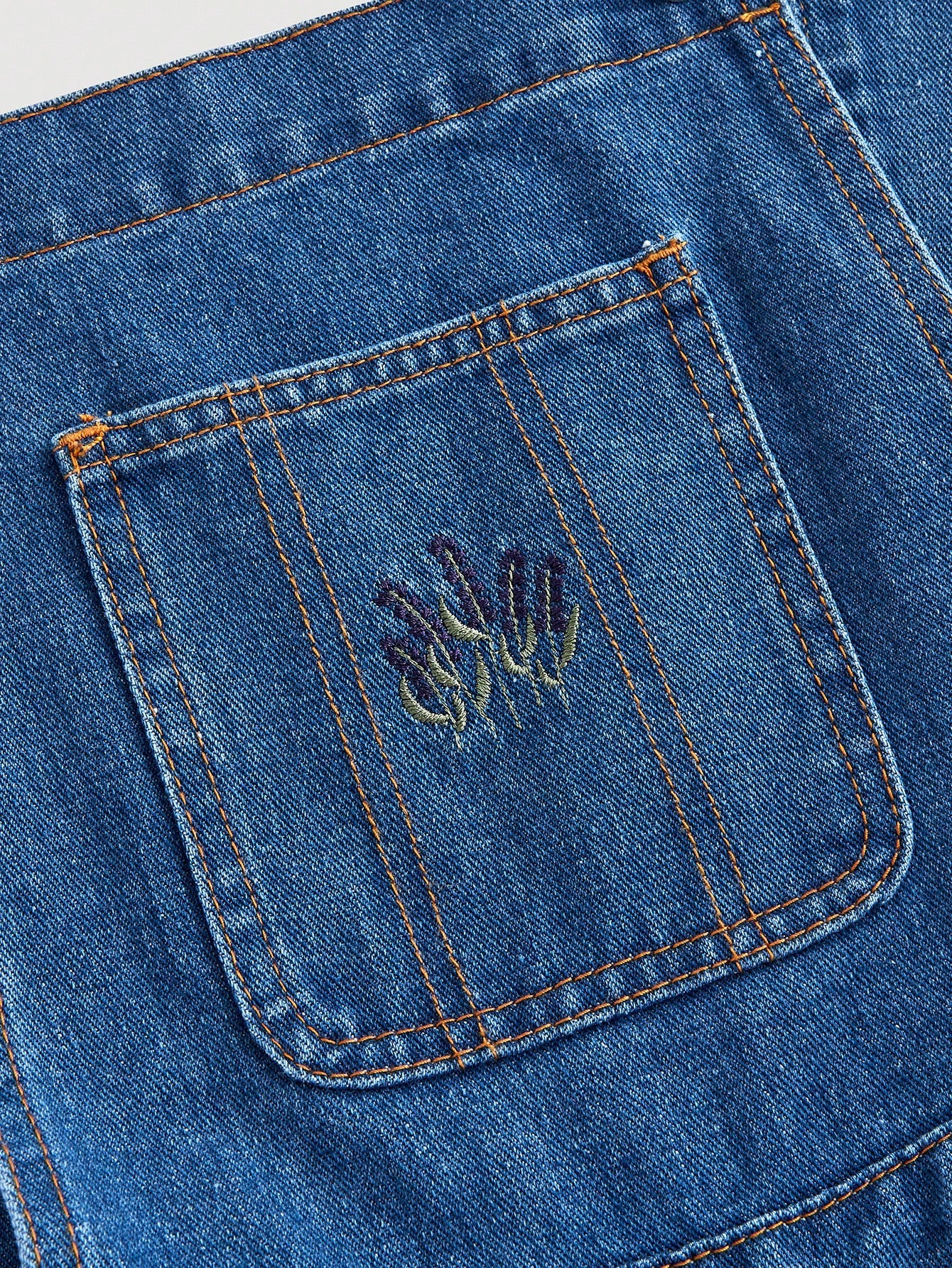 MOD Women's Floral Pattern Pocketed Cuffed Hem Casual Bib Overall Shorts