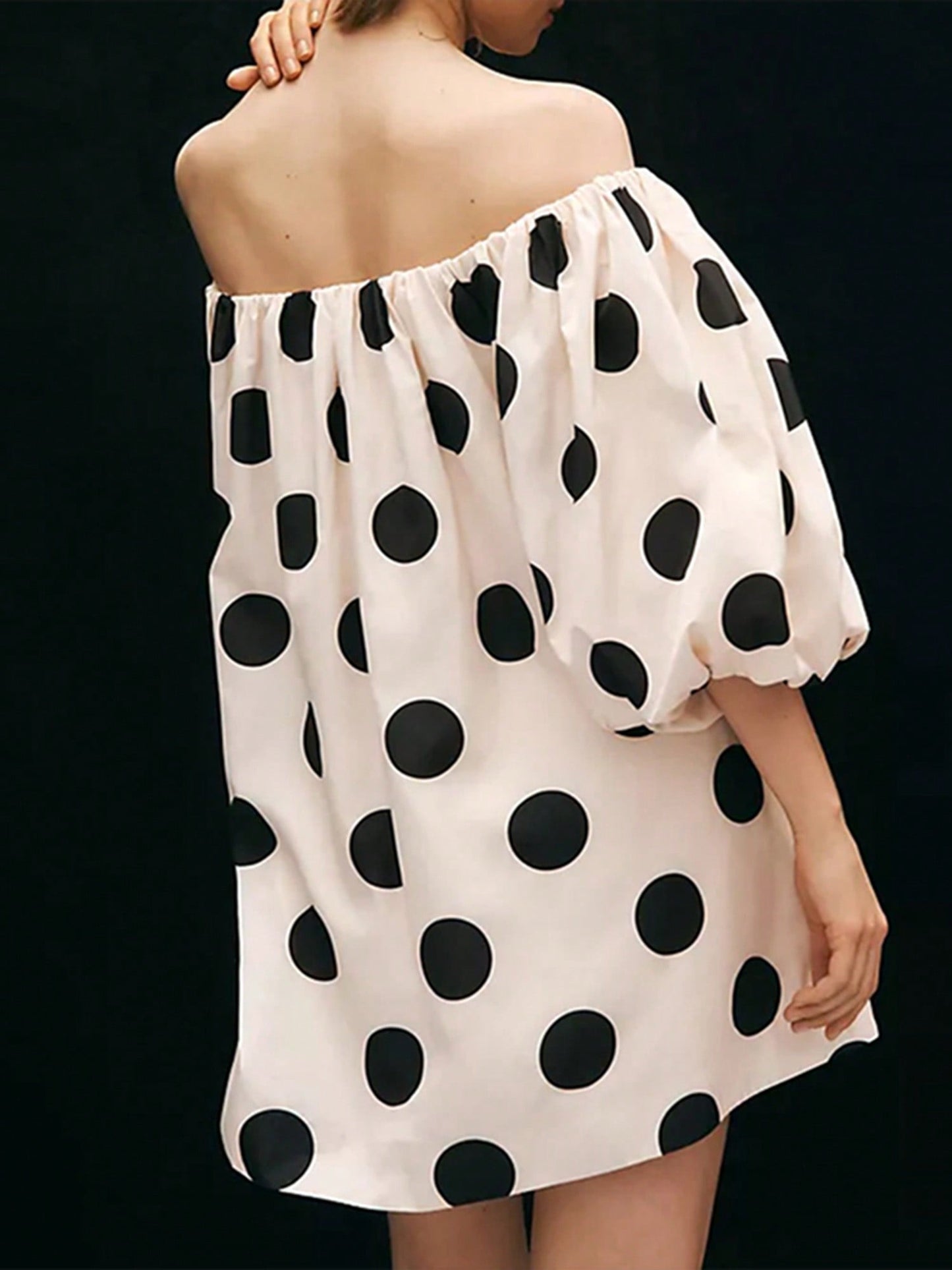 Women's Y2K Off Shoulder Puff Ruffle Trim Shirt Casual Loose Long Sleeve Tops Classy Oversized Summer Blouse Pleated Tunic For Daily Party Club Streetwear Fairycore