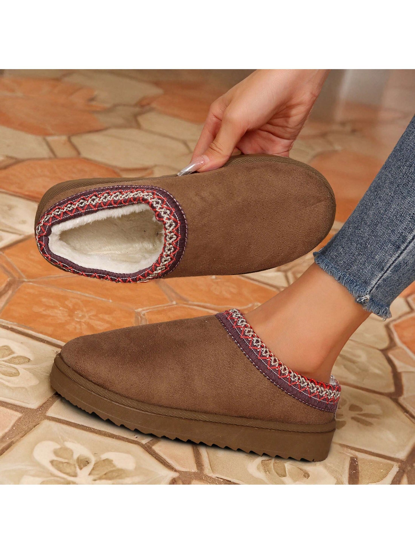 Women's Slip-On Platform Loafers With Chunky Heels For Casual Comfort