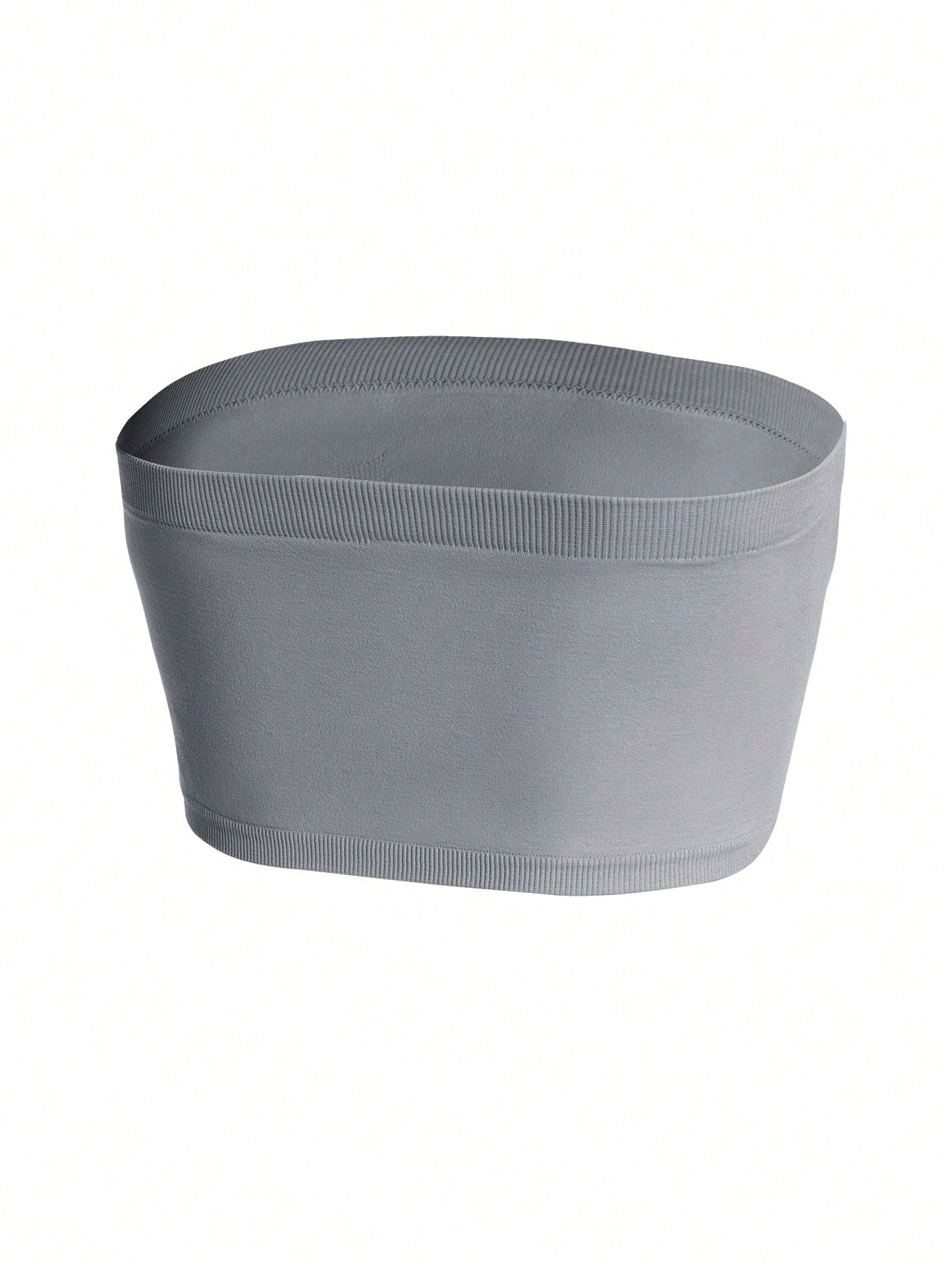 Underwear&Sleepwear Basics 3pcs Solid Ruched Tube Bra