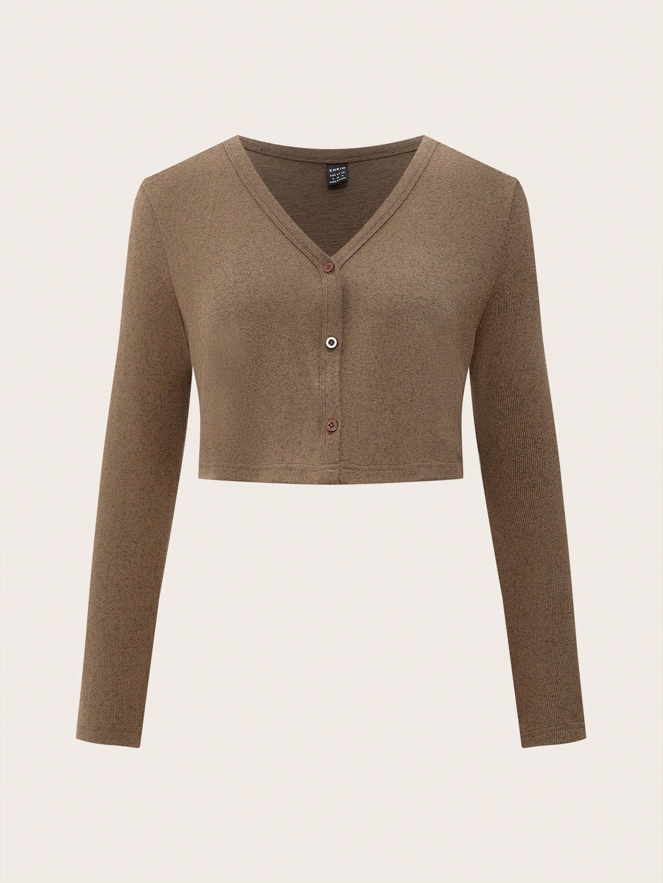 2 Piece Set Khaki Mesh Vintage Print Maternity Long Sleeve Outfit