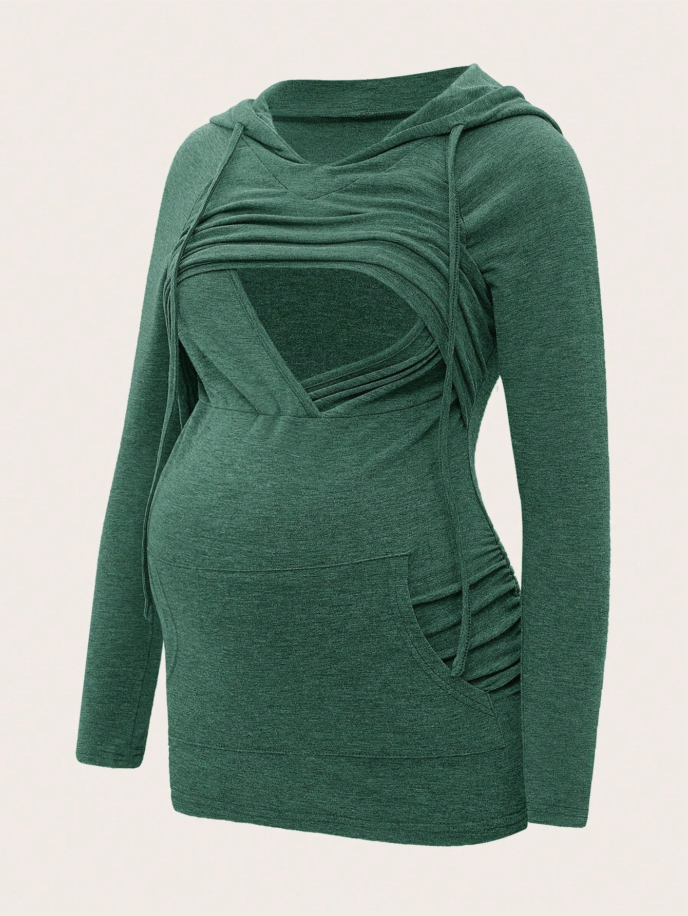 Maternity Long Sleeve Hooded Nursing Clothes