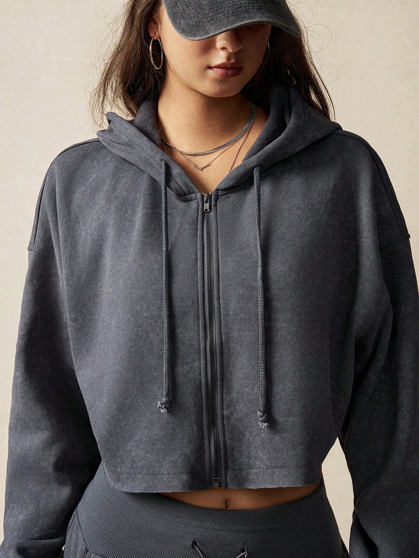 VARSITIE Women Hoodie With Shorts Thermal Lined Sweatsuit Set