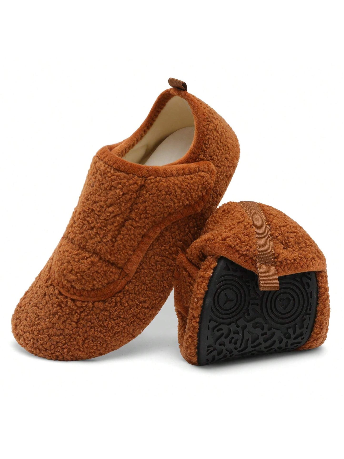 Cozy Anti-Slip Home Slippers For Adults -Ultra-Soft Plush,Rubber Sole,Wide-Fit,Lightweight,Warm, Indoor/Outdoor Shoes For Adults