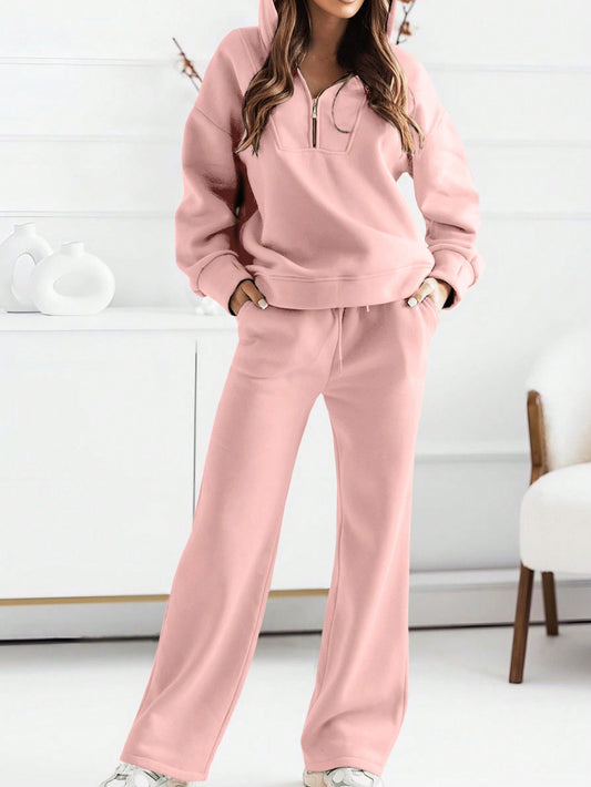LUNE 2pcs/Set Women Hoodie Pullover & Pants Casual Sports Suit