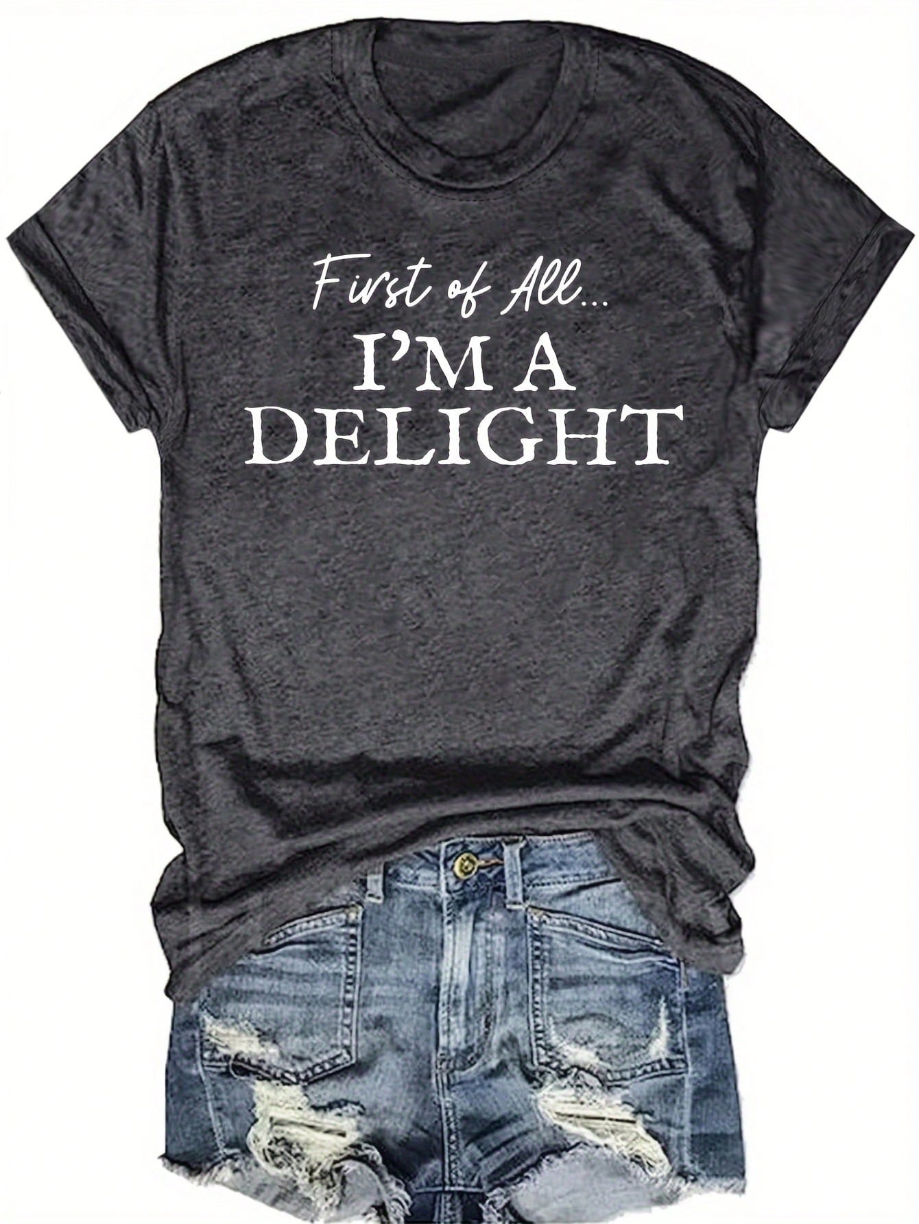 LUNE Plus Size Women 3D Floral Print Round Neck Short Sleeve Loose T-Shirt Top