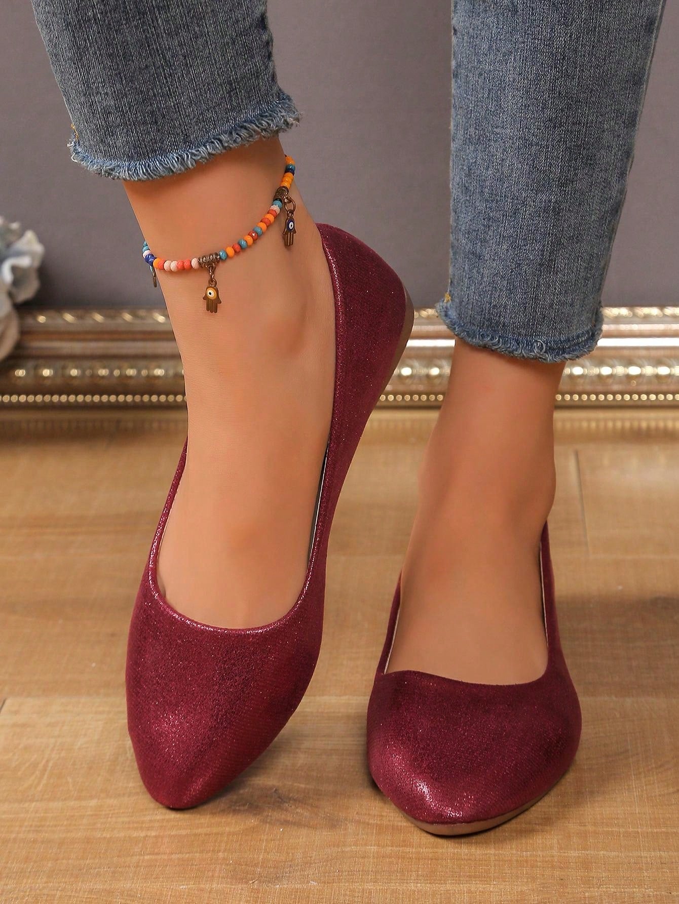 Women's Soft Bottom Flat Loafers, Versatile Casual Slip-On Work Shoes For Spring And Autumn