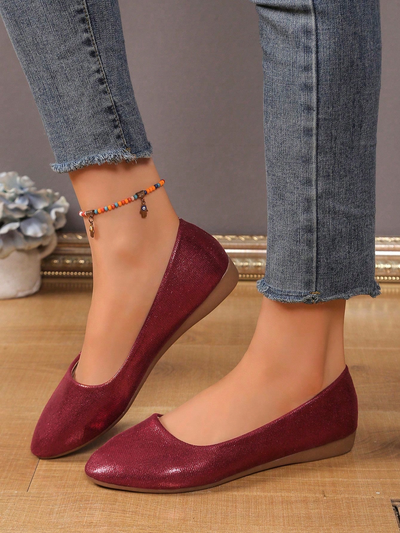 Women's Soft Bottom Flat Loafers, Versatile Casual Slip-On Work Shoes For Spring And Autumn