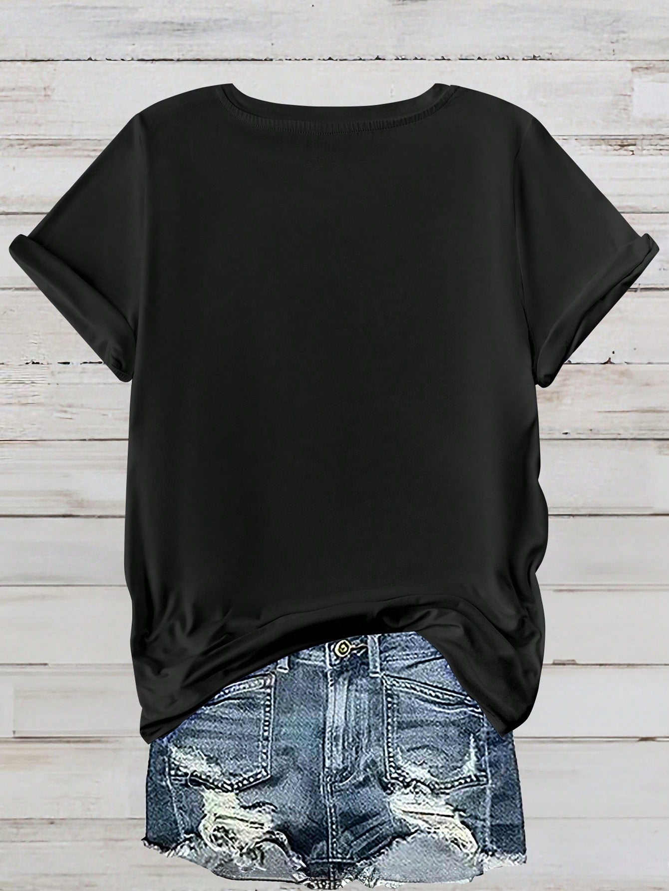 LUNE Plus Size Women 3D Floral Print Round Neck Short Sleeve Loose T-Shirt Top