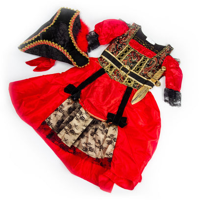 Red Pirate Princess (With Lace)