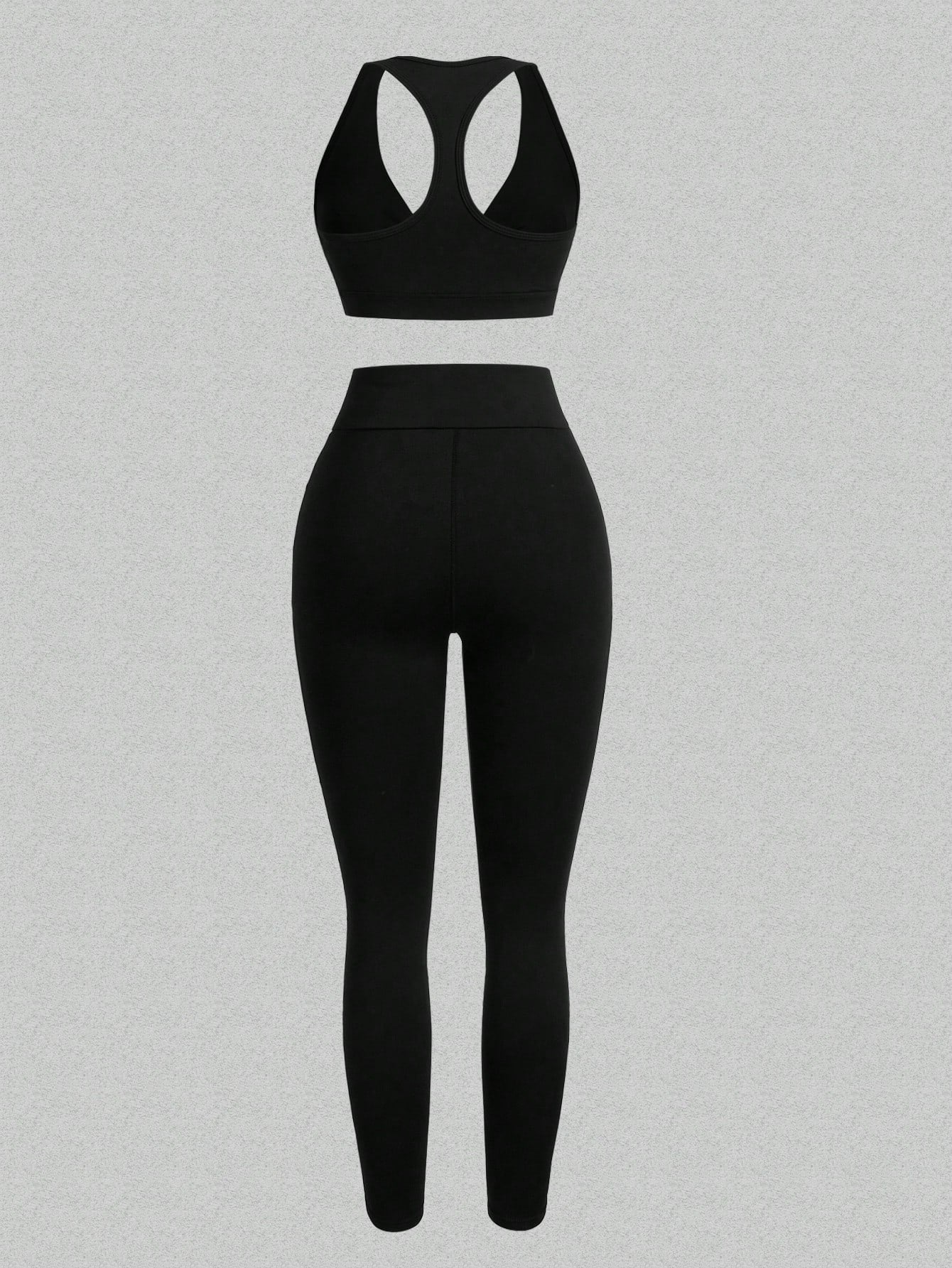 Sport Studio Women Letter Print Hooded Sports Vest And Pants Set, Fashion & Versatile