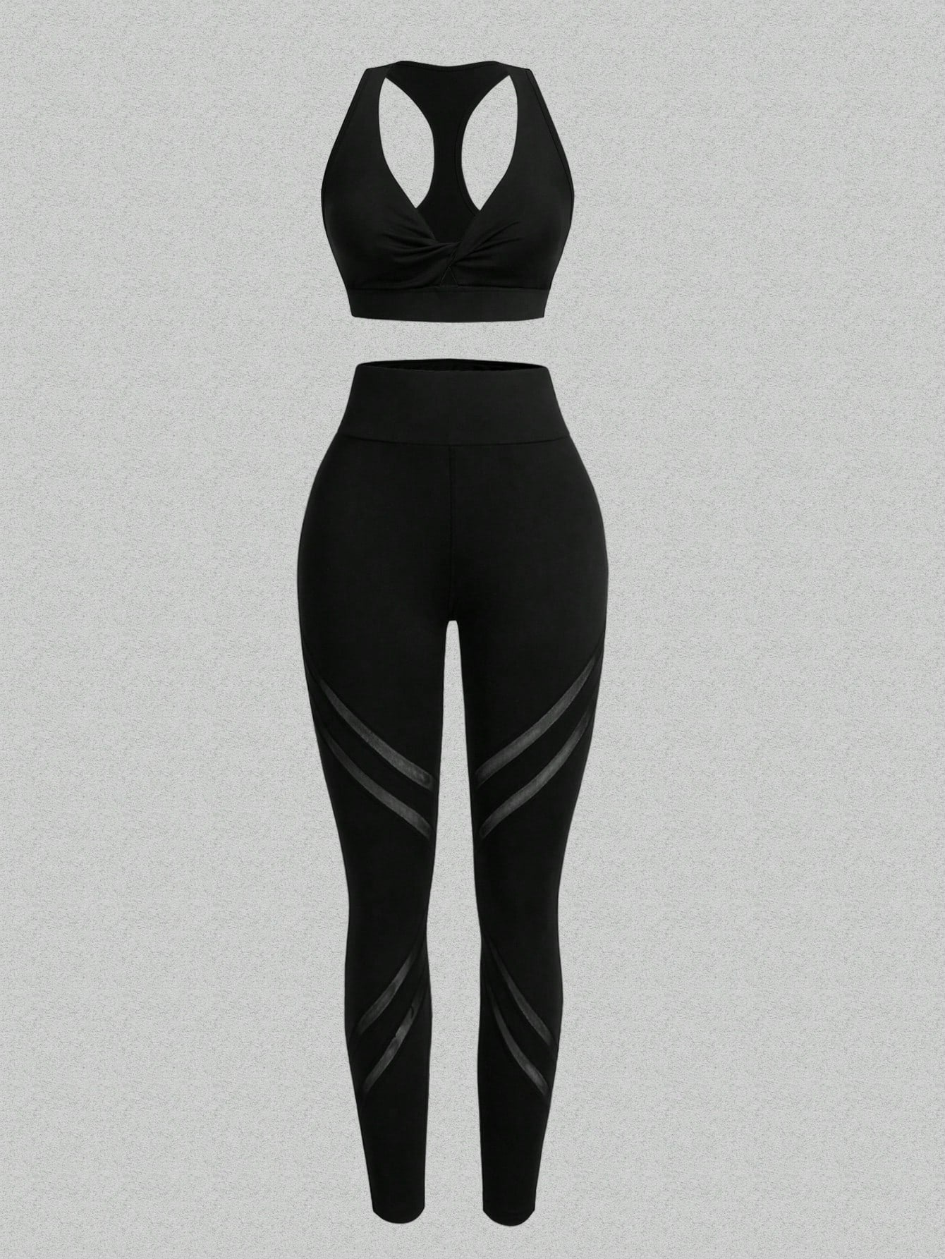 Sport Studio Women Letter Print Hooded Sports Vest And Pants Set, Fashion & Versatile