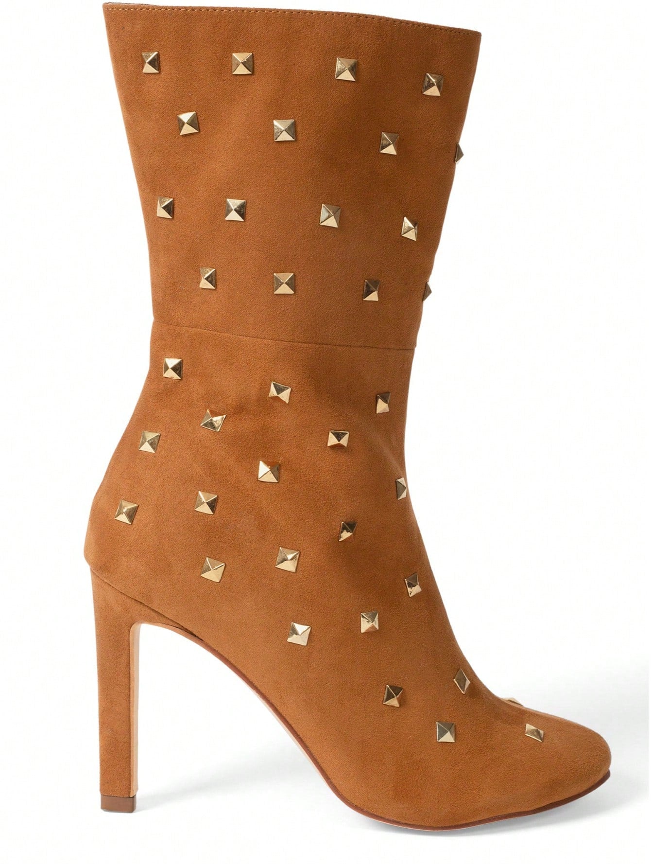 Faux Suede Studded Boots