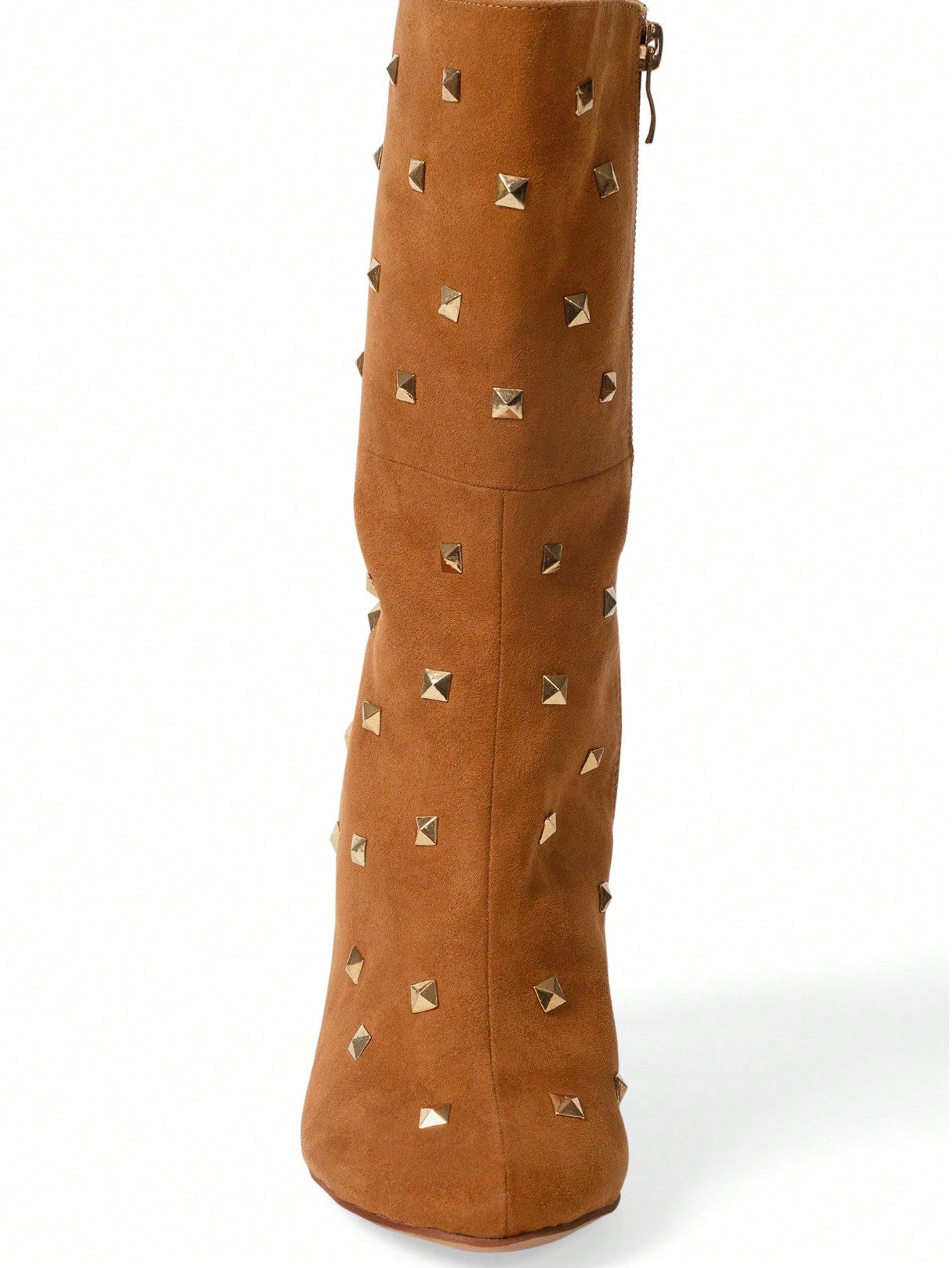 Faux Suede Studded Boots