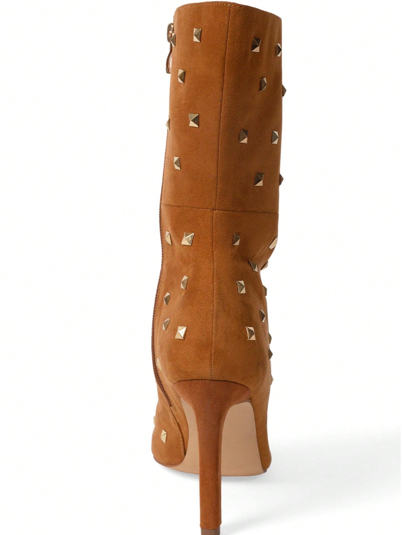 Faux Suede Studded Boots