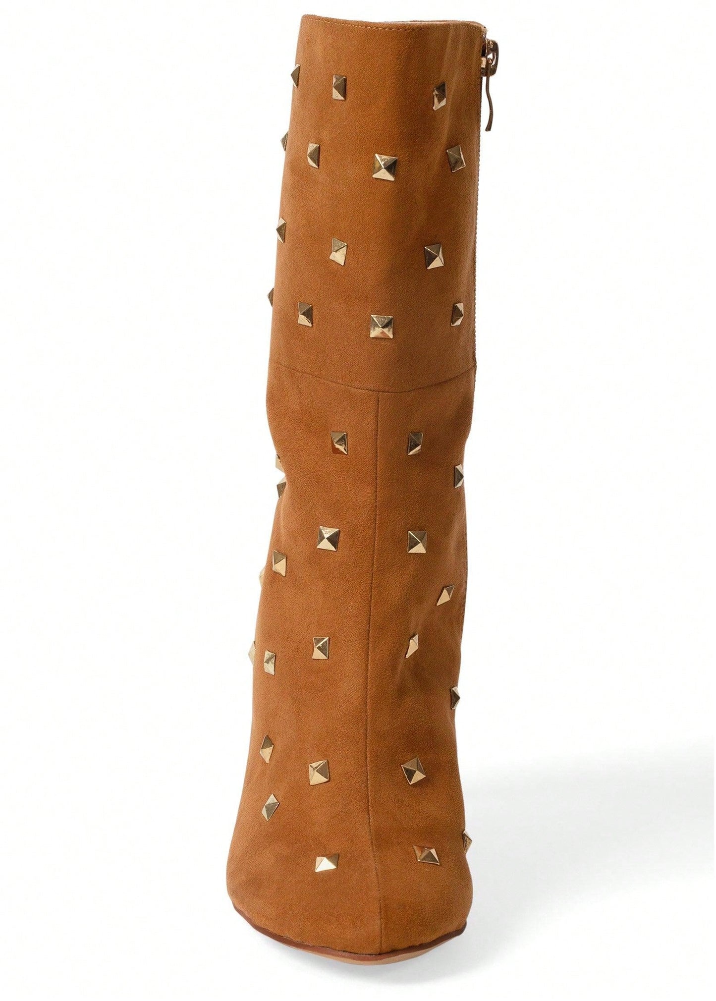 Faux Suede Studded Boots