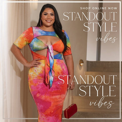 Plus Size Women's Kansuha Fashion Dress