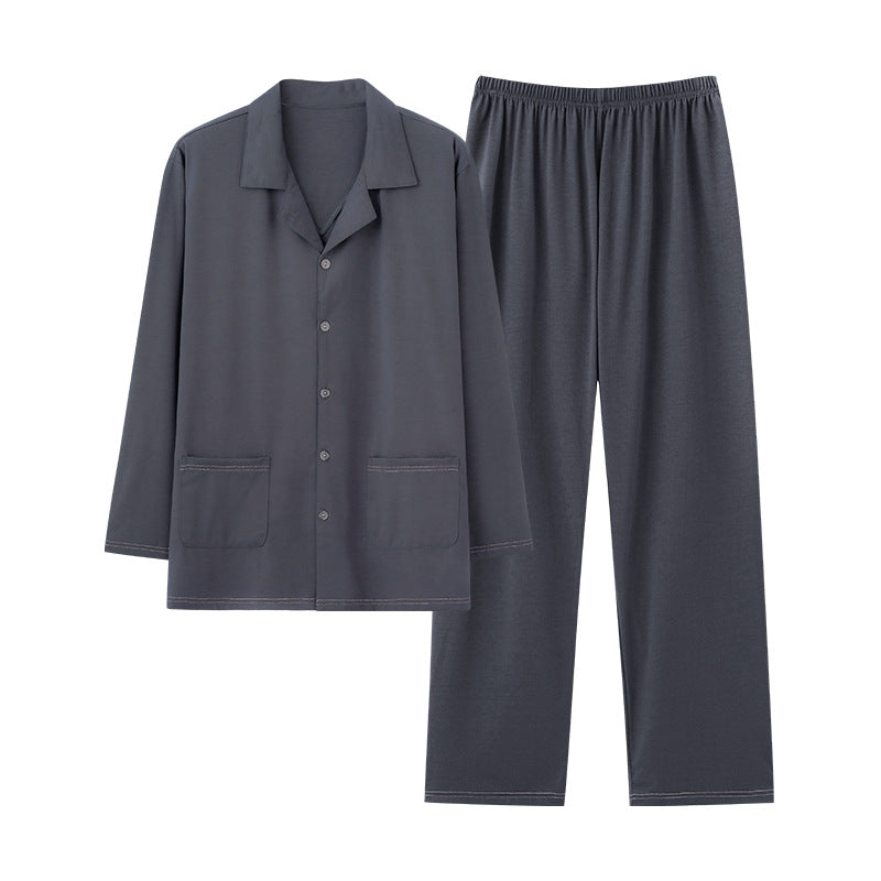 Pajamas Men's Modal Cardigan Long Sleeve Casual Homewear Suit