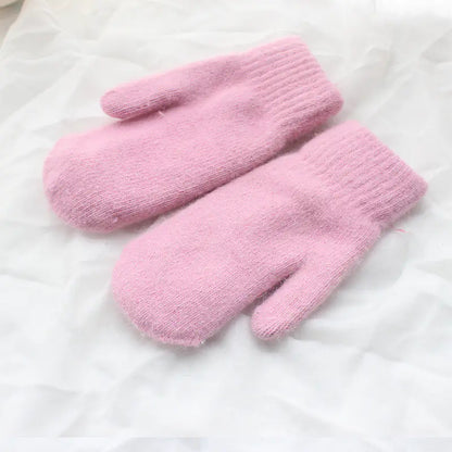 Women's Winter Thick Plush Wool Lined Mittens