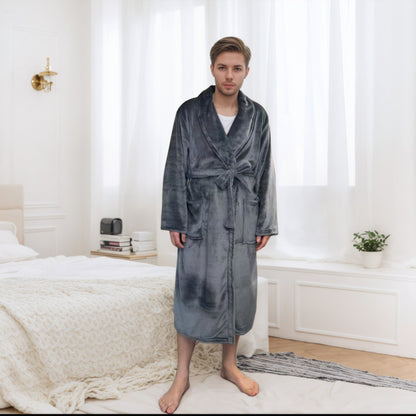 Couple Bathrobe Long Pajamas Homewear