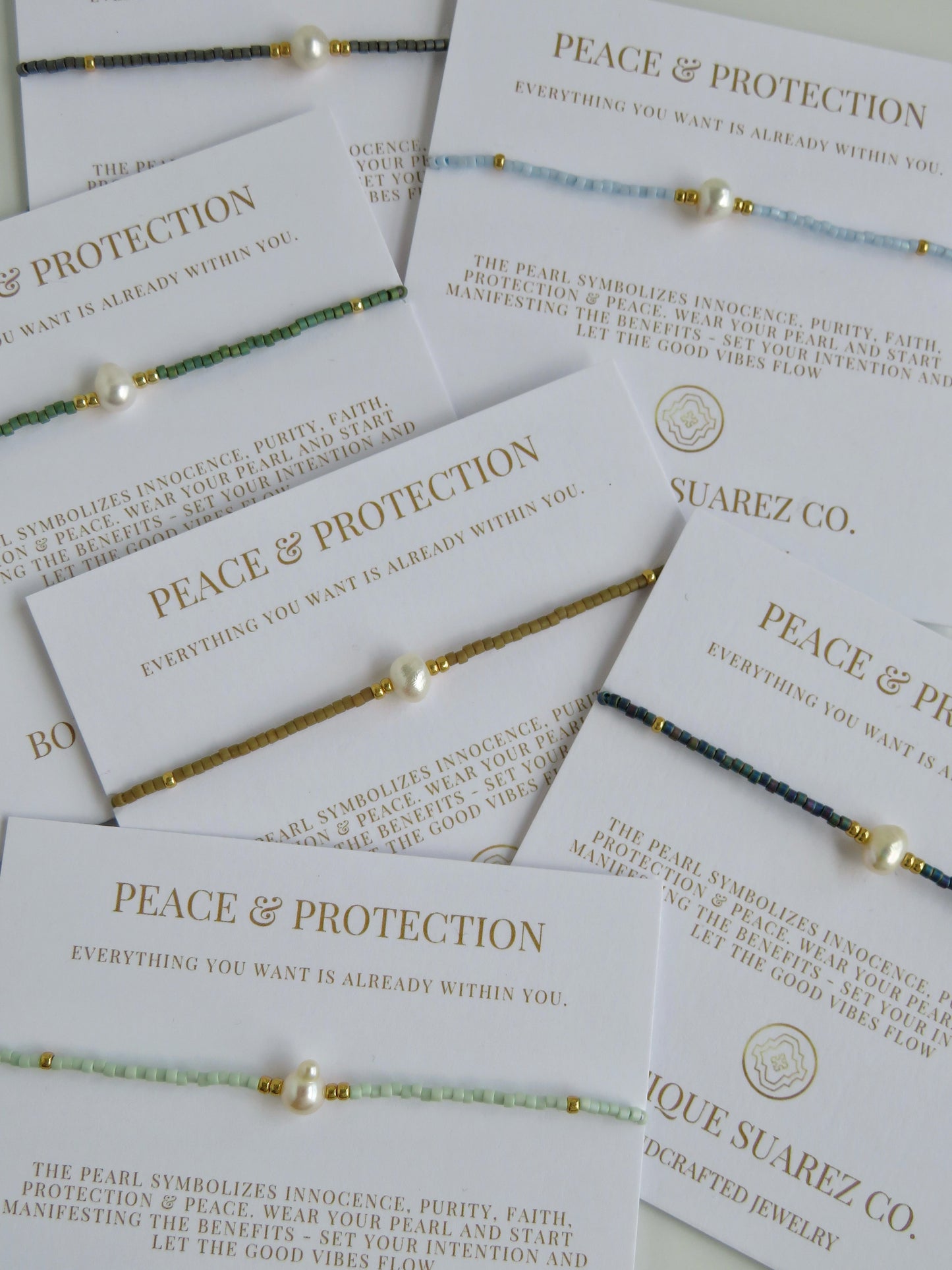 Manifest Peace - Pearl Bracelet