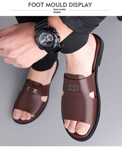 Mens Casual Breathable Versatile Non-slip Slippers