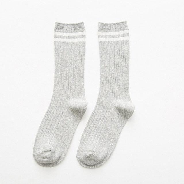 1Pair Ladies Pile Socks for Autumn Winter Pure Cotton Socks Solid Color Keep Warm Women Socks Mid Tube Socks Thickening Cashmere Socks For Men And Women