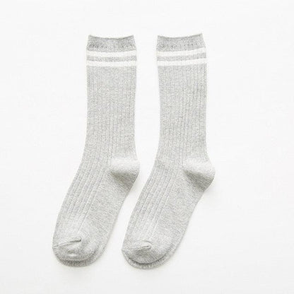 1Pair Ladies Pile Socks for Autumn Winter Pure Cotton Socks Solid Color Keep Warm Women Socks Mid Tube Socks Thickening Cashmere Socks For Men And Women