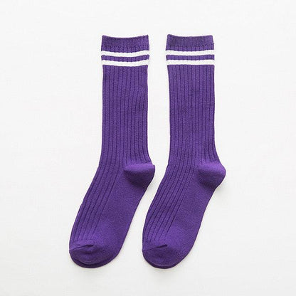 1Pair Ladies Pile Socks for Autumn Winter Pure Cotton Socks Solid Color Keep Warm Women Socks Mid Tube Socks Thickening Cashmere Socks For Men And Women