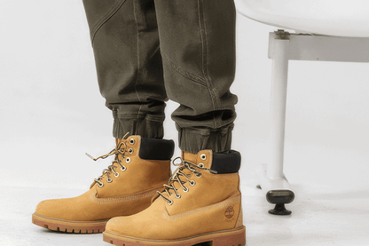 Men’s Cargo Pants – Loose Fit, Elastic Cuffs, Utility Style for Winter