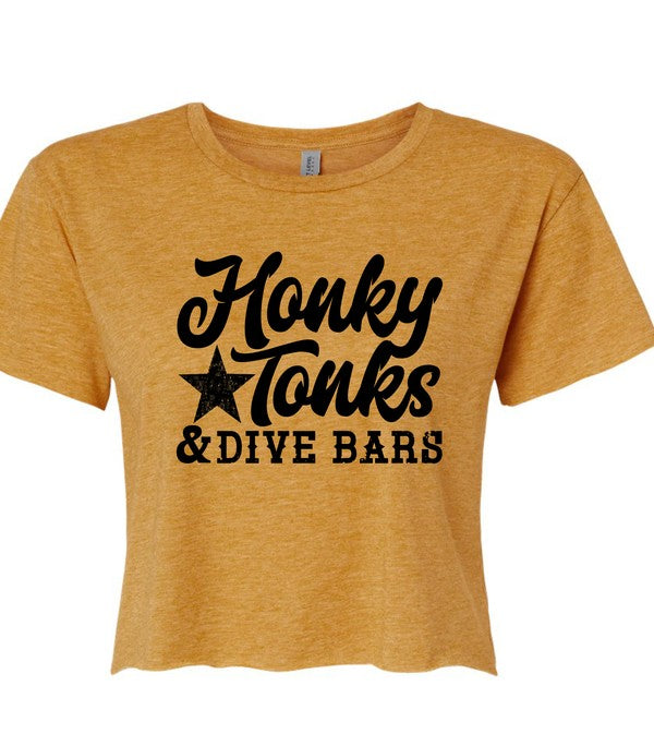Honky Tonks and Dive Bars Cropped Tee