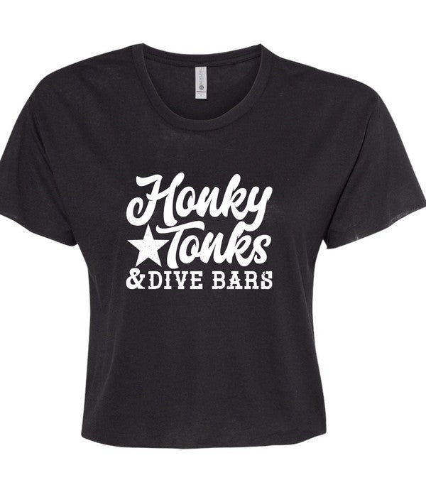 Honky Tonks and Dive Bars Cropped Tee