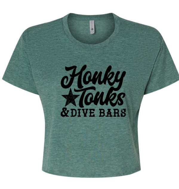 Honky Tonks and Dive Bars Cropped Tee