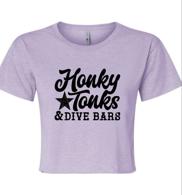 Honky Tonks and Dive Bars Cropped Tee