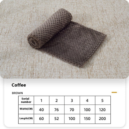 Summer Coral Fleece Blanket For Dogs Sleeping Pets