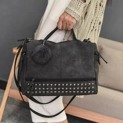 Rustic Charm Leather Shoulder Bag – Stylish Cowgirl Handbag