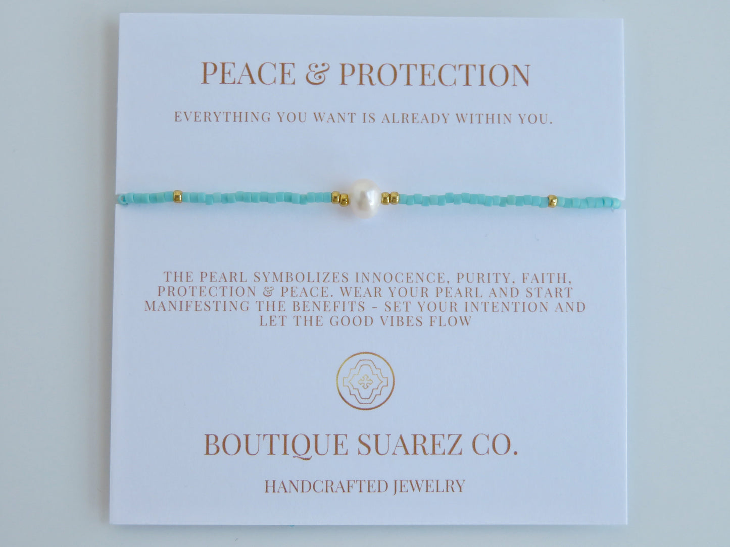 Manifest Peace - Pearl Bracelet