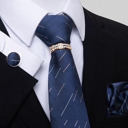 Multi Colored Striped Floral Mens Tie
