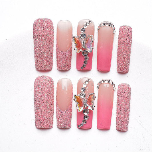 1067 Handmade Nail Wear Nail Art Reusable Press on Nails False Nails