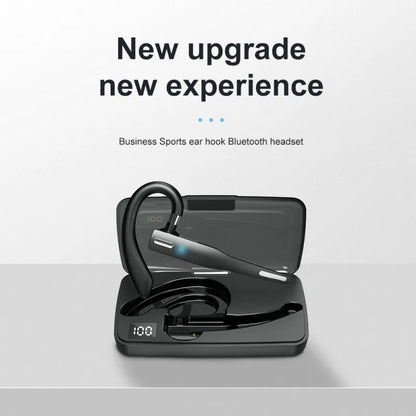 Comfortable Bluetooth Earpiece Wireless Earphone Bluetooth 5.0 Handsfree Earpiece Noise Cancelling HiFi Headset With Dual HD Mic For All Smart Phones Ear Wireless Bluetooth Sport Lightweight Headphones With Case Standby Time For Business Workout Driving