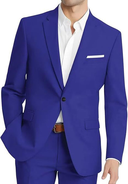 Mens Korean-style Slim-fit Two-piece Suit