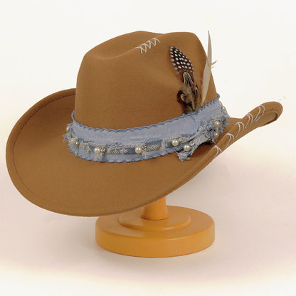 Western Cowboy Vintage Jazz Hat Felt Hat