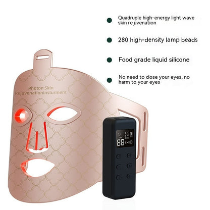 New Infrared Phototherapy Beauty Apparatus Face Led Color Light Skin Rejuvenation Beauty Mask