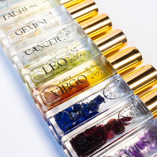 Zodiac Perfume - 12 zodiac gift Gemstone infused