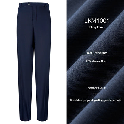 Mens Drapey Dress Pants Business-Casual Formal Wear