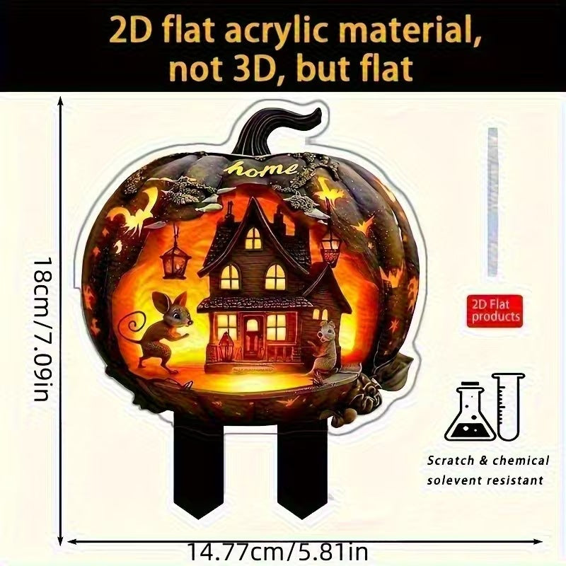 Acrylic Halloween Garden Decoration Picks