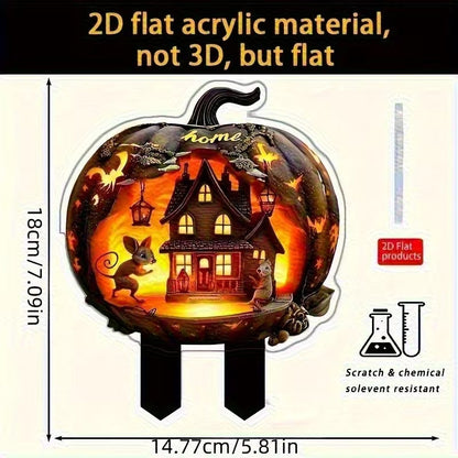 Acrylic Halloween Garden Decoration Picks