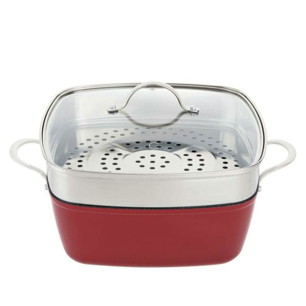 4-Piece: Curtis Stone Dura-Pan Chef Square Saute Set (Refurbished)